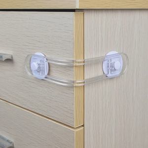 다기능 어린이 안전 잠금장치 투명한 방지 개봉 소프트 스트랩 서랍 및 냉장고 잠금장치 가정 보안용