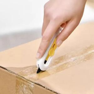 미니 언박스 나이프 안전 라운드 헤드 커터 자석 상자 커터 포장 개봉용 다용도 나이프 가정용으로 완벽