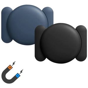 애플 에어태그용 강력 자석 숨김형 실리콘 홀더 케이스, 자동차 자전거 오토바이 GPS 트래커 분실 방지 마운트 소프트 커버