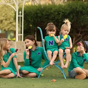 2026 말리의 SS 그린 폴로 컬렉션 아동 여아 드레스 키즈 남아 티셔츠 반바지 아기 여아 세트 부티크 의류