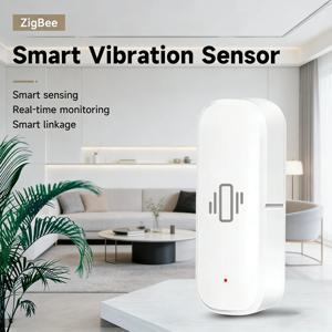 Tuya ZigBee 진동 감지기 스마트 라이프 앱 모니터 원격 보안 보호 Zigbee 센서 모션 충격 알람 게이트웨이 필요