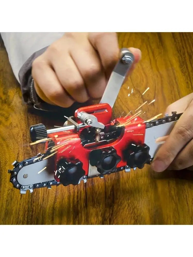 전기 체인톱 연마기 휴대용 체인톱 연마 키트 (목공용 연삭석 포함) - 체인톱 연마 도구