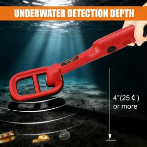 TC-120 휴대용 금속 탐지기 방수 펄스 핀포인터 유도 금속 탐지기 (다이빙, 보물찾기용)