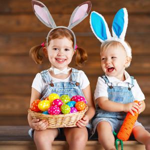 3Pcs 부활절 토끼 머리띠 세트 토끼 귀 나비 넥타이 꼬리 부활절 파티 머리 장식 의상 액세서리 축제 드레스 모든 연령대