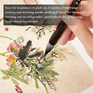 1/3Pcs 중국 서예 붓 일반 서예 쓰기 붓(늑대 염소 혼합 헤어 포함) 수미 잉크 페인팅 붓