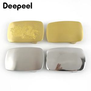 1Pc Deepeel ID39mm 고급 스테인레스 스틸 황동 남성 벨트 버클 37-38mm 벨트 헤드 DIY 청바지 가죽 공예 액세서리
