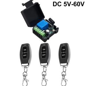 QIACHIP 433MHz 무선 리모컨 스위치 건식 접점 RF 릴레이 모듈 DC 5V 12V 24V 48V 60V 리모컨 게이트 도어 조명