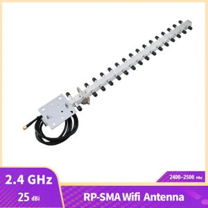 25dbi 2.4GHz WiFi 안테나 Yagi 지향성 경량 합금 RP-SMA WIFI 실외 안테나