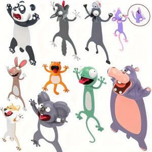 1 Pc 3D 입체 동물 북마크 원래 PVC 크리 에이 티브 문학 창조 재미 있은 고양이 학생 편지지 독서 보조