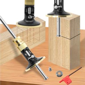 더브테일 지그 휠 그무개 도구 세트, 목공 스크라이버, 알루미늄 합금 선형 드로잉 장붓, 눈금자 목재 조인트 측정