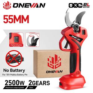 원반 브러시리스 전기 전정가위 무선 휴대용 트리밍 나무 절단 정원용 전동 공구 (마키타 18V 배터리 핀 호환)