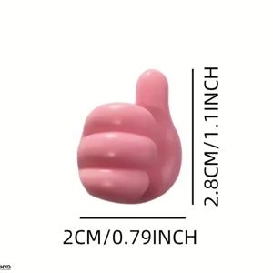 10Pcs 엄지 모양의 케이블 정리함 보관 클립 드릴이 필요 없는 접착식 후크 플라스틱 충전 케이블 코드 홀더에 적합