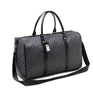 블랙 대용량 남성용 지퍼 여행 가방, 이중 손잡이와 넓은 어깨끈으로 크로스바디 착용 가능, 여행, 출장, 체육관 사용에 적합, 사계절 사용 가능, 실용적이고 다용도, 기내 반입 가능, 옷, 컴퓨터, 물병, 신발 수납 가능