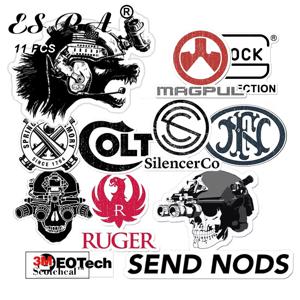 자동차 스티커 세트 전술 Pegatinas 11 개/대 노트북 데칼 방수 비닐 자동차 가방 병 저널 장식 선물