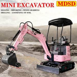 MD 공장 직판 2톤 미니 굴삭기 고품질 1.5톤 미니 굴착기 정원용 크롤러 1.2톤 소형 굴삭기 가정용