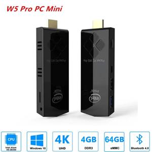 SZBOX W5 PRO 미니 PC TV 스틱 윈도우 10 인텔 아톰 Z8350 4GB/8GB RAM 64GB/128GB ROM 2.4G/5G 와이파이 마이크로 PC 컴퓨터 스틱