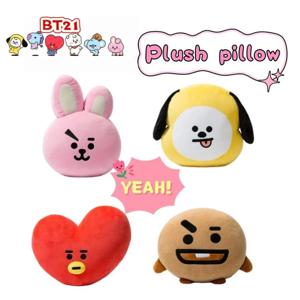 BT21 코야 슈키 맹치미 타타 쿠키 창의적인 개성 인형 베개 고급스러운 색감의 귀여운 만화 인형 베개 생일 선물