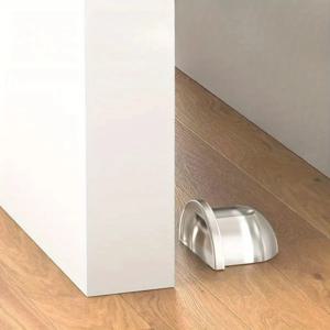 투명 자가 접착식 무타공 도어 스토퍼 벽 바닥 가구 보호 샤워실 가정 사무실 도어스톱 홈 인테리어