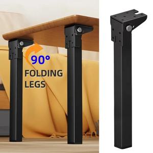 1개 크기 선택 가능 헤비 듀티 금속 접이식 테이블 다리 - 노트북, 커피 및 캠핑 테이블용 다용도 교체품