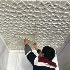 3D 방수 및 얼룩 방지 자가 접착식 모던 스타일 벽지 천장 거실 배경 홈 데코 벽 스티커