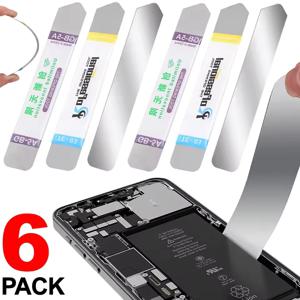 1-6개 금속 플랫 소프트 블레이드 크로우바 프라이 오프너 수리 키트 (휴대폰 깨진 화면 접착제 제거 배터리 개봉 도구)