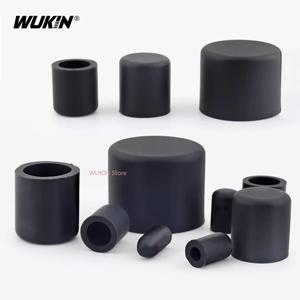 검정색 실리콘 고무 라운드 엔드 캡 강철 파이프 삽입 플러그 보호 커버 방진 씰링 캡 3mm~68.5mm 사이즈