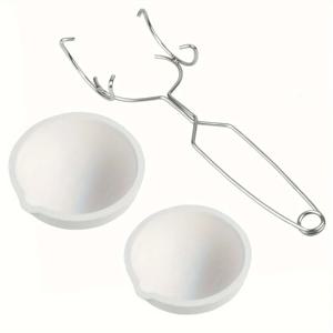 고온 석영 크루시블 클립과 금은 주얼리 주조용 용해 용기 세트, 금속 정제로 액세서리