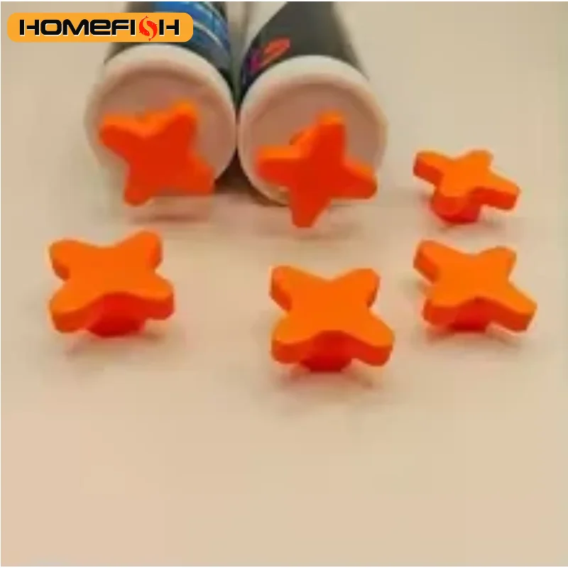 표준 코킹 튜브용 나사형 밀봉 캡이 있는 재사용 가능한 튜브 플러그 6개, 접착제 건조 및 변형을 효과적으로 방지합니다.