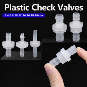 2/5/10개 플라스틱 일방향 체크 밸브 3 4 6 8 10 12mm 파고다 인라인 역류 방지 체크 밸브 연료 가스 액체 공기 유체 스토퍼