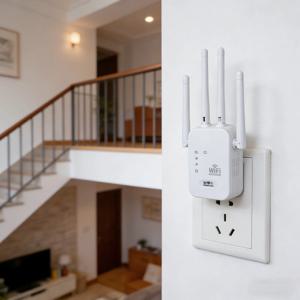 300Mbps 무선 와이파이 리피터 2.4G 신호 라우터 802.11N 장거리 무선 와이파이 확장기 증폭기 WIFI 부스터