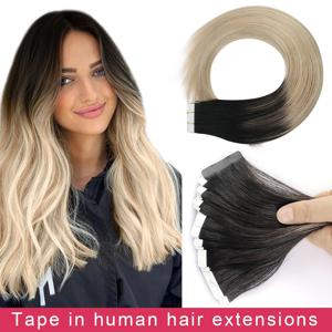 Moretoo-인모 익스텐션 테이프, 보이지 않는 발라야지 헤어 익스텐션, 50G 기계 레미 스트레이트 테이프, 천연 스트레이트 헤어 헤어피스 붙임머리 피스  헤어 익스텐션 헤어익스텐션