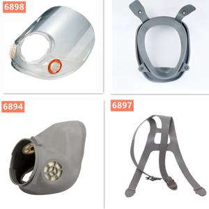 6898 스크린 6897 헤드밴드 6894 6864 3M 6800 가스 마스크 화학 호흡기 보호용 안면 보호대 액세서리