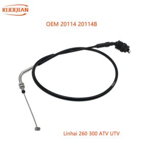 Linhai 260 300 ATV UTV Llinhai 코드 20114 20114B 용 기존 Linhai 260cc 스로틀 케이블