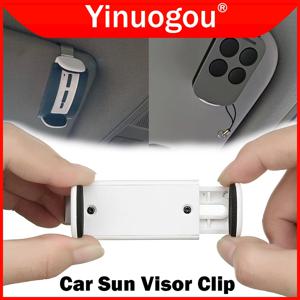 새로운 자동차 키 클립 홀더 자동차 썬 바이저 클립 차고 문 제어 조정 가능한 47-70mm 차고 원격 제어 클립 액세서리 오프너