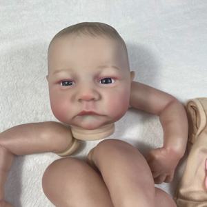 19 인치 이미 페인트 다시 태어난 인형 키트 Levi Awake 3D 페인트 피부 고품질 조립되지 않은 수제 다시 태어난 아기 인형 부품