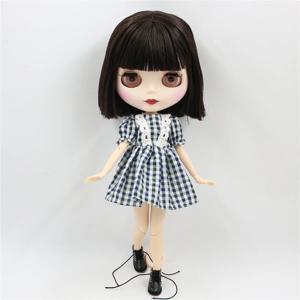 ICY DBS Blyth 인형 1/6 bjd 조인트 바디 짧은 갈색 머리 매트 페이스 30cm 장난감 소녀 선물 애니메이션