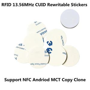RFID CUID 키 태그 스티커 라벨 카드 키 UID 변경 가능 블록 0 쓰기 가능 다시 쓰기 NFC 안드로이드 MCT 복사 복제용, 13.56Mhz, 5 개, 10 개