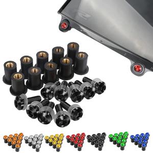 5mm 10PCS 오토바이 앞 유리 앞 유리 볼트 나사 너트 스즈키 GSXR GSX-R 600 750 1000 K1 K2 K3 K4 K5 K6 K7 K8 K9 K11