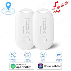 스마트 태그 글로벌 로케이터 미니 GPS 트래커 iOS Find My 앱과 호환되는 분실 방지 위치 추적기 열쇠 지갑 자동차 수하물용