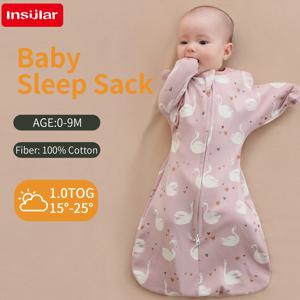 신생아 제기 손 충격 방지 면화 만화 Swaddle 담요 새로 태어난 아기 항목 아기 Swaddles