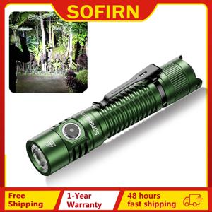 Sofirn SP31 V3.0 강력한 전술 손전등 SST40/519A 2000lm 18650 LED 토치 USB C 충전식 라이트 램프(듀얼 스위치 포함)