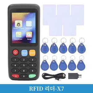X7 스마트 칩 리더 IC ID 복제 복사기 RFID 토큰 복사기 125Khz 태그 작성기 13.56Mhz NFC 배지 프로그래머