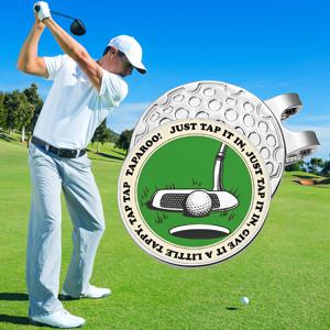 마그네틱 골프 공 마커 모자 클립 탭 탭 탭 타파루 패턴 골프 공 마커 캡 액세서리 에나멜 클립 쥬얼리