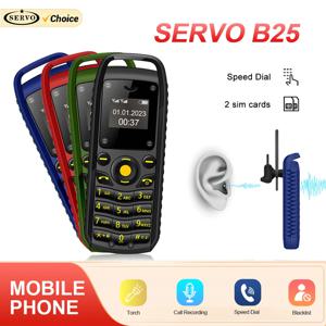 SERVO B25 미니 휴대폰, 2 SIM 대기 블루투스 다이얼, 매직 보이스 싱크, 음악 블랙리스트, 내구성 작은 전화기, 저렴한 가격