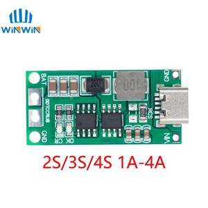 다중 셀 2S 3S 4S Type-C ~ 8.4V 12.6V 16.8V 스텝업 부스트 LiPo 폴리머 리튬 이온 충전기 7.4V 11.1V 14.8V 18650 리튬 배터리