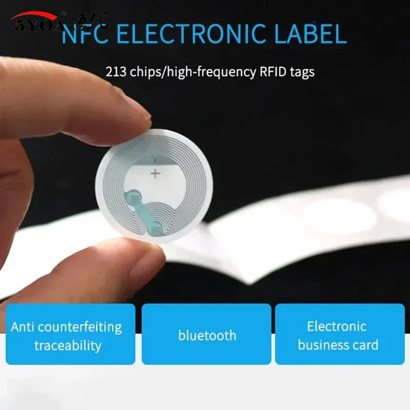 5YOA 10PCS NFC 태그 Nfc213 라벨 213 스티커 태그 라벨 스티커 13.56mhz 화웨이 쉐어 Ios13 개인 자동화 단축키용