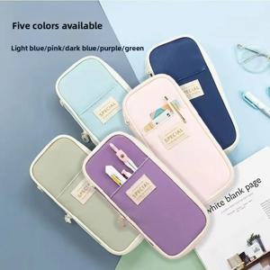 일본식과 한국식 대용량 마카롱 컬러 매칭 텔레스코픽 캔버스 필통은 심지어는 심으로도 사용할 수 있습니다.