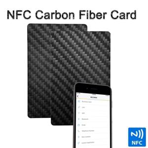 5Pcs NFC 탄소 섬유 카드 NFC 명함 빠른 읽기 Ntag 215 스마트 이름 카드 디지털 명함 사회 인식 카드