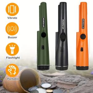 벨트 및 홀스터가 있는 휴대용 GP 포인터, 금 및 실버 주얼리 위치 파악용 발굴 보물 탐지기, 360 ° 스캔