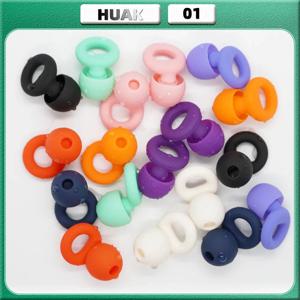 XS/S/M/L의 HUAK 8 이어 팁 소음 감소를 위한 조용한 귀마개 – 수면, 수영, 작업을 위한 매우 부드럽고 재사용 가능한 청력 보호